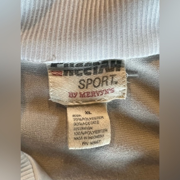 Vintage, Cheetah Sport by Mervyns, Blue, White and Black, Full Zip Track Jacket - Picture 4 of 4